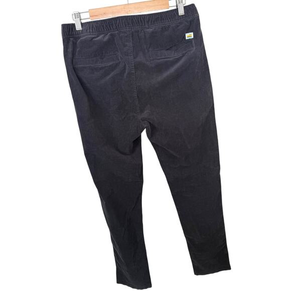Vuori Optimist Corduroy Pant Drawstring Elastic Waist Charcoal Medium - Picture 7 of 9